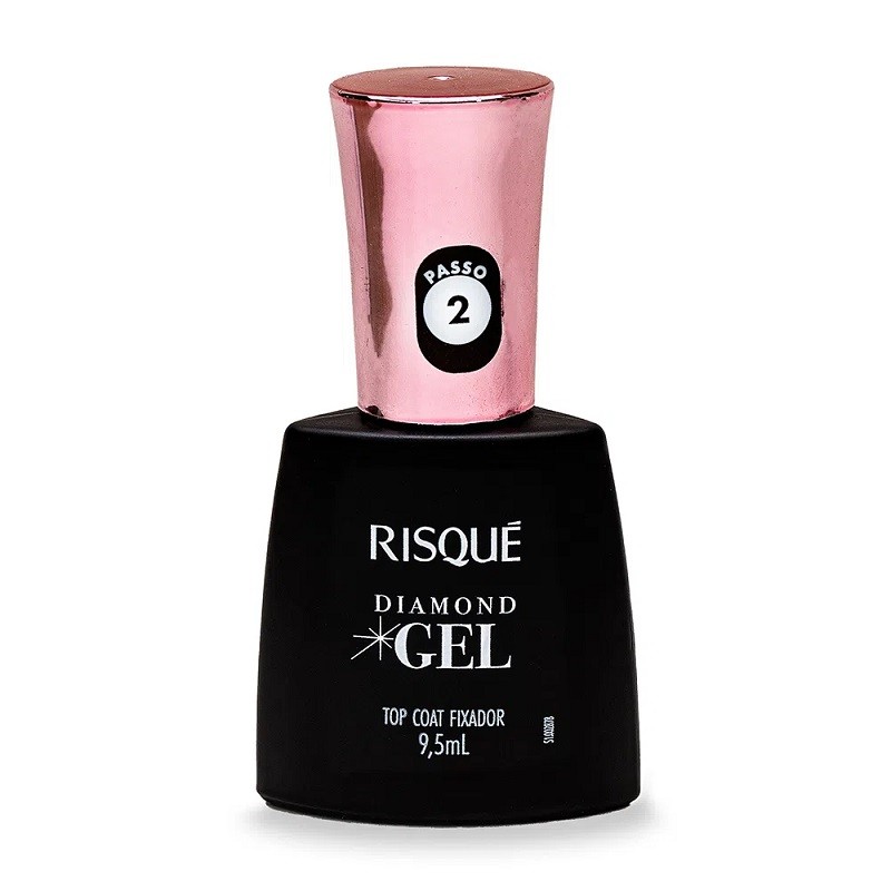Top Coat Fixador Risque Diamond Gel Cremoso 9,5ml