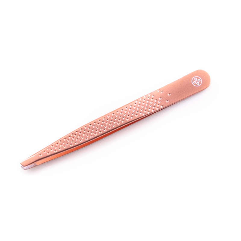 Pinça Mundial Rose Gold Ponta Diagonal BC-514