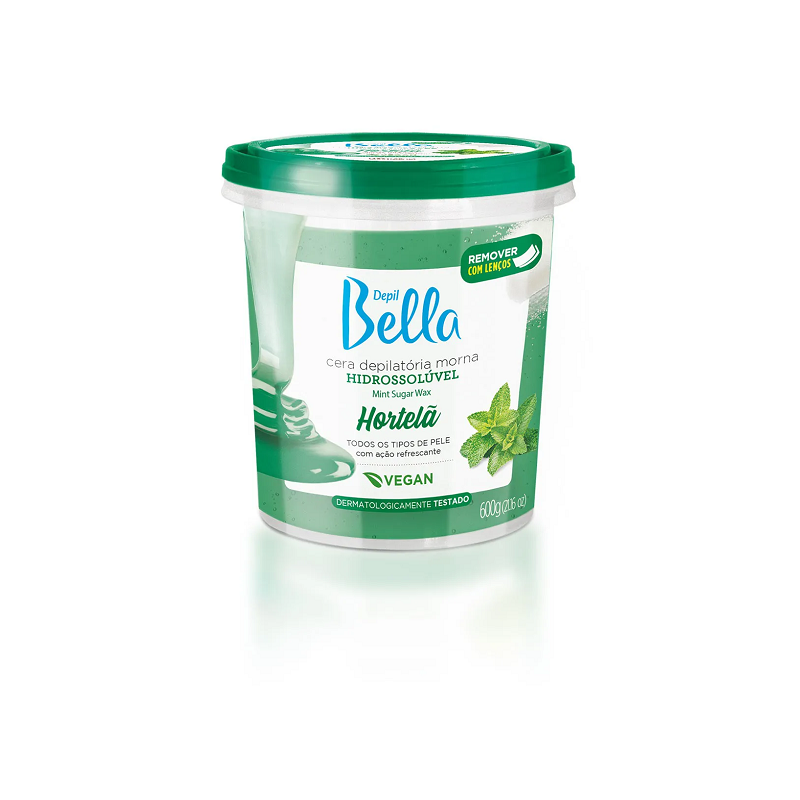 Depil Bella Cera Hidrossolúvel Hortelã 600g