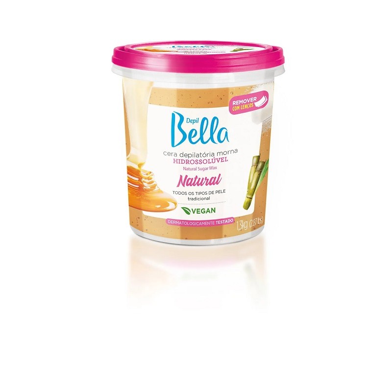 Depil Bella Cera Hidrossolúvel Natural 1,3Kg