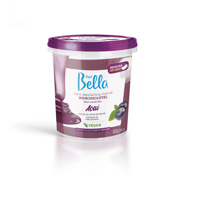 Depil Bella Cera Hidrossolúvel Açai 1,3Kg