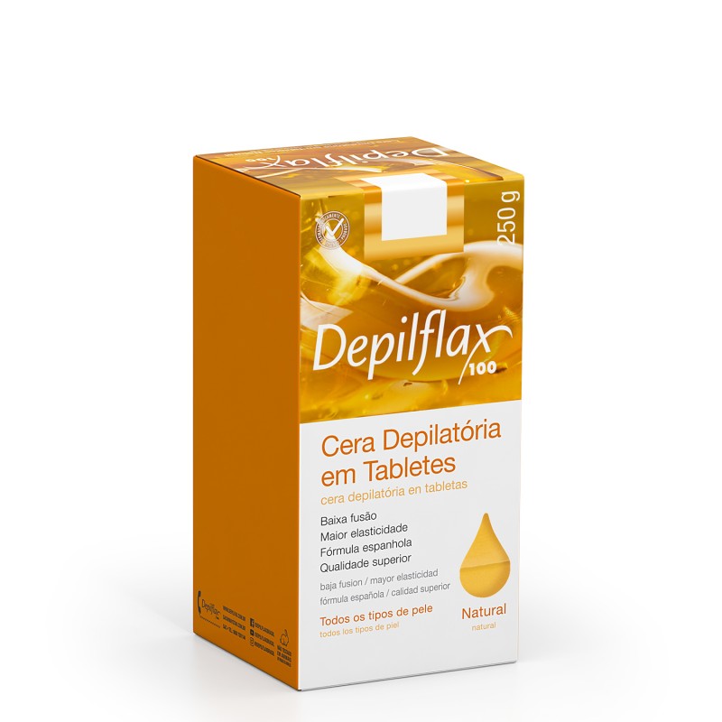 Depilflax Cera Quente Tabletes Natural 250g