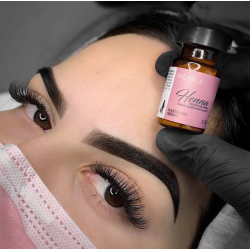 Kit Henna Sobrancelha Menela Castanho Médio 2,5g