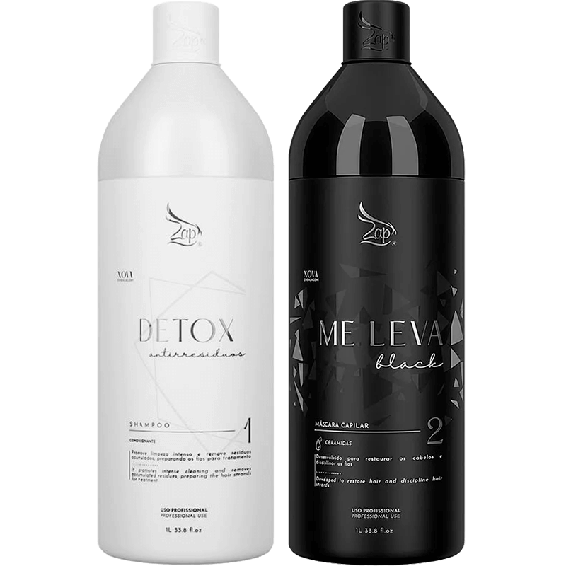 Zap Me Leva Black Escova Progressiva - 2X1 Litro